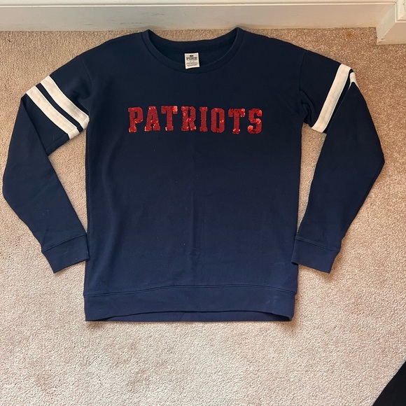 PINK Victoria's Secret Sweaters - Women’s Patriot’s crewneck sweater